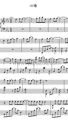 郭静《心墙》钢琴谱(C调,演奏版)