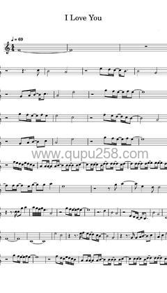 Billie Eilish《i love you》小提琴谱(C调,演奏版)