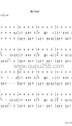 July《My Soul (inst.) (Bonus Track)》钢琴谱(F调,演奏版)