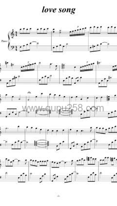 方大同《Love Song》钢琴谱(C调,演奏版)
