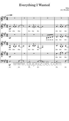 Billie Eilish《everything i wanted》人声谱(A调,弹唱版)