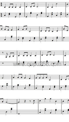 任贤齐《对面的女孩看过来》钢琴谱(C调,简单,演奏版)