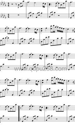 July《바람에 쓰는 편지》钢琴谱(降D调,简单,演奏版)