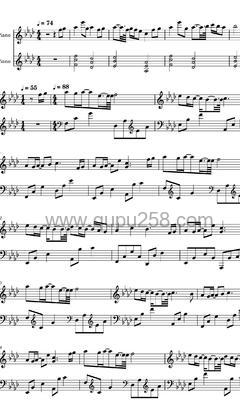 July《Somewhere》钢琴谱(降A调,演奏版)