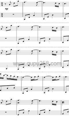 July《바람에 쓰는 편지》钢琴谱(降D调,中等难度,演奏版)