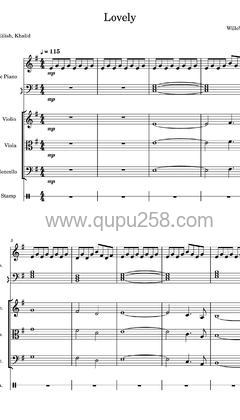 Billie Eilish,Khalid《lovely》吉他谱(G调,演奏版)