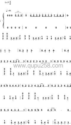 蔡依林《天空》钢琴谱(F调,中等难度,演奏版)