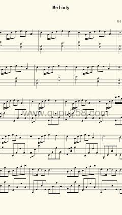 July《Melody》钢琴谱(C调,简单,演奏版)