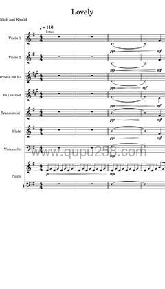 Billie Eilish,Khalid《lovely》吉他谱(G调,演奏版)