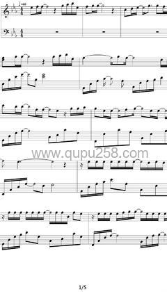 郭静《心墙》钢琴谱(降E调,中等难度,演奏版)