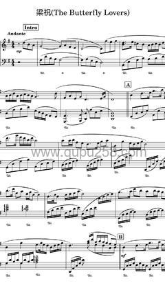 吕思清《梁祝》钢琴谱(G调,演奏版)