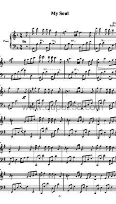 July《My Soul (inst.) (Bonus Track)》钢琴谱(G调,演奏版)