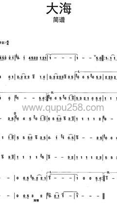 张雨生《大海(SACD)》古筝谱(降B调,演奏版)