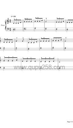 贝乐虎《小毛驴》钢琴谱(C调,演奏版)