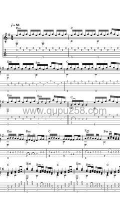 Billie Eilish,Khalid《lovely》吉他谱(G调,演奏版)