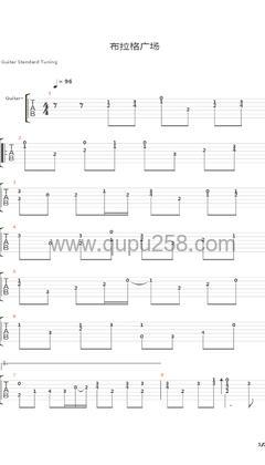 蔡依林,周杰伦《布拉格广场》吉他谱(C调,演奏版)