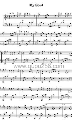 July《My Soul (inst.) (Bonus Track)》钢琴谱(F调,演奏版)